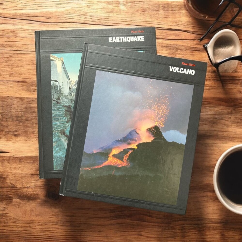 Time-Life Books Planet Earth Hardcover Set: Earthquake & Volcano Copyright 1982